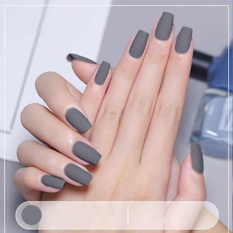 Mattitude Matte Nail Polish (regular nail polish) no curing required.
