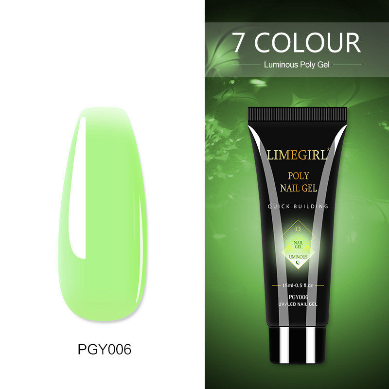 Beautiful, playful, summer colors- polygel, builder gel, Painless And Quick Extension Glitter gel for sculpting nails