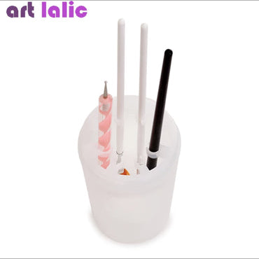 Nail Art Cleaning Cup for Nail Brushes including lid