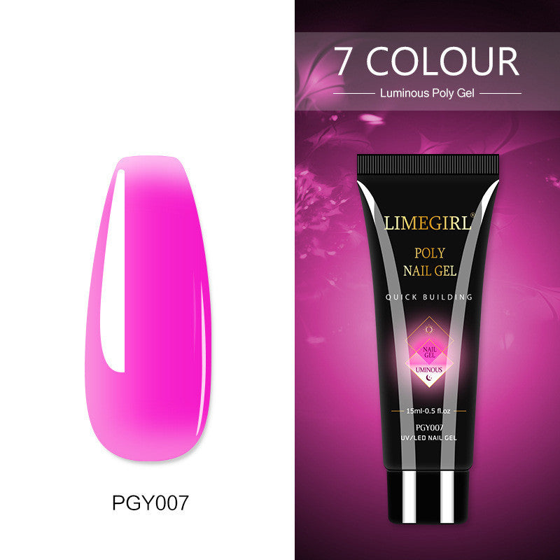 Beautiful, playful, summer colors- polygel, builder gel, Painless And Quick Extension Glitter gel for sculpting nails
