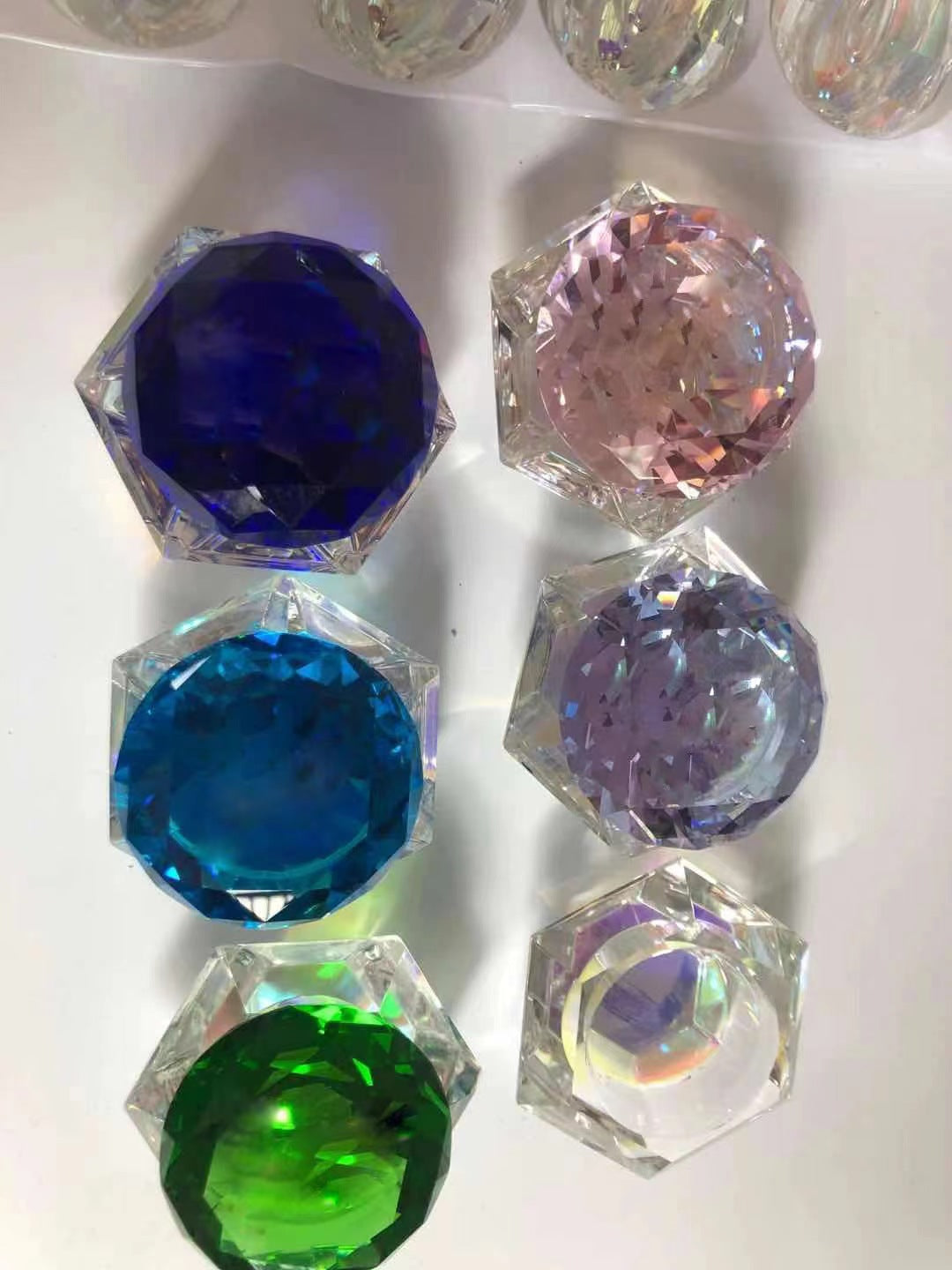 Large 3 inch halographic Monomer Dappen Dish with crystal lid