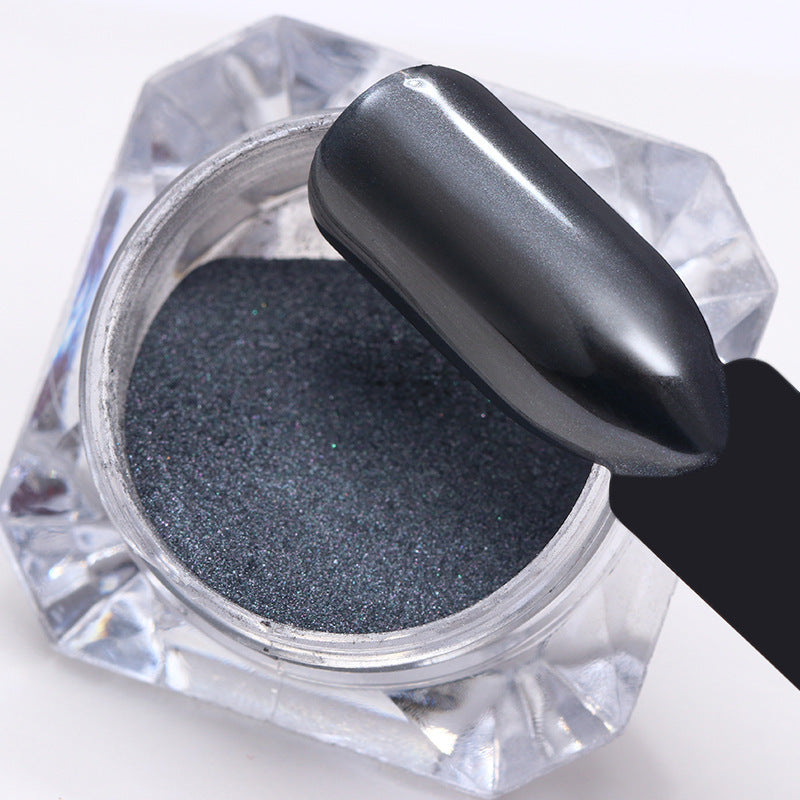 1g Diamond Pure Black rub on powder for Nails