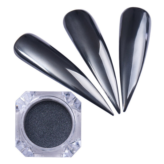 1g Diamond Pure Black rub on powder for Nails