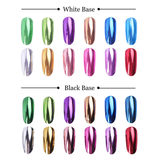 Beautiful Mirror Effect 3D Nail Rub-On Powder! 13 different colors! 0.5g containers