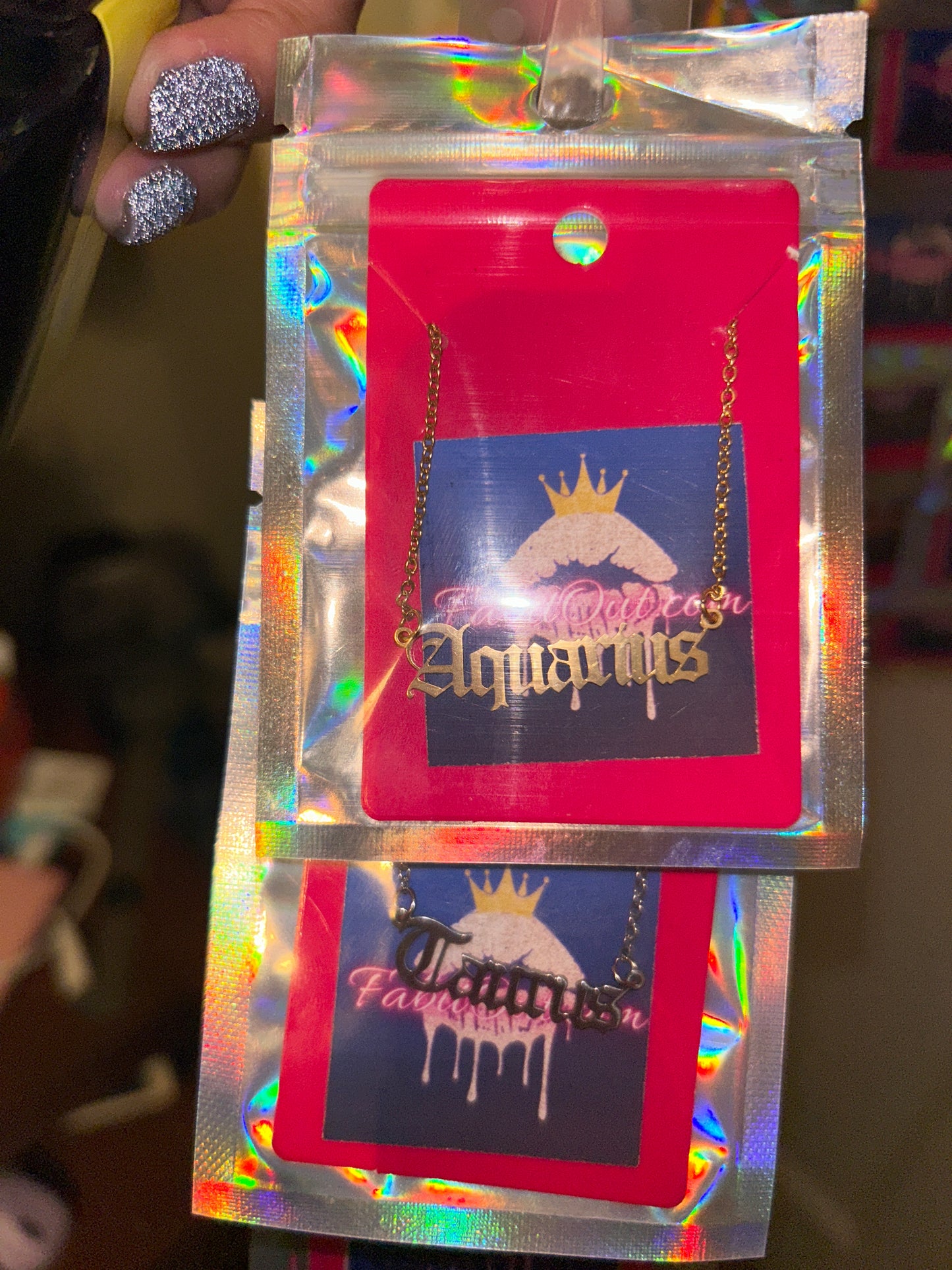 FAB Astrology Nameplate Necklaces