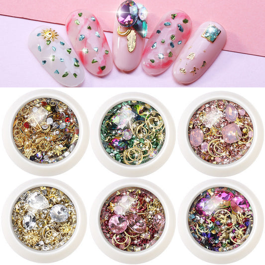 Nail Art Jewelry mixed gems, rhinestones, crystals, etc. Beautiful Mixture!