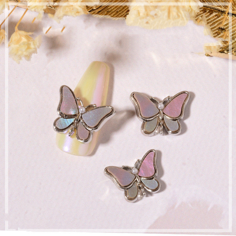 NAIL BUTTERFLY GEMS, NAIL DECOR, BLING, 6 PIECE SET!