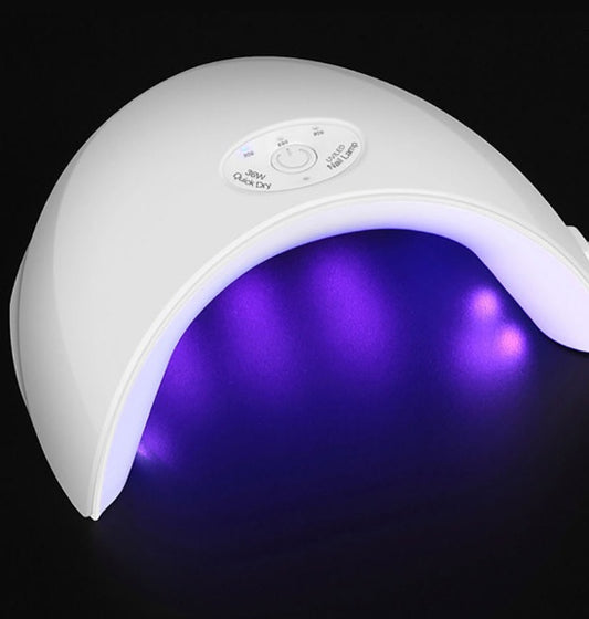 LED phototherapy nail lamp with automatic settings from 30, 60, and 90 seconds