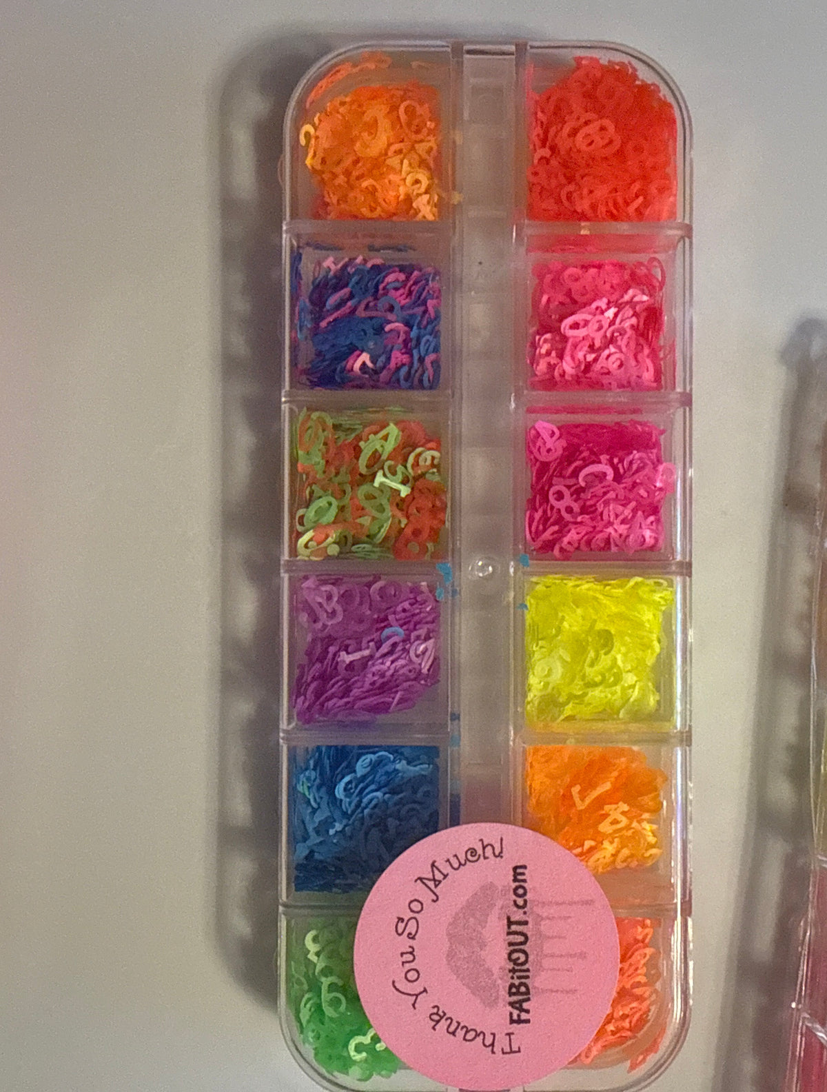 Beautiful trendy NEON Nail bling, sequins, confetti! 12 grids of NEON sequins in various designs!