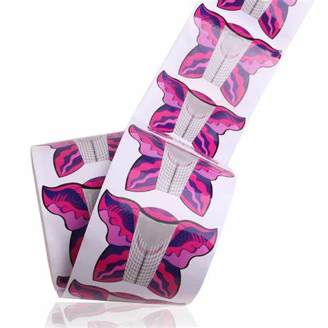 Faux Nail Butterfly Forms or Black & gold nail forms to do acrylic or gel nails instead of using tips!