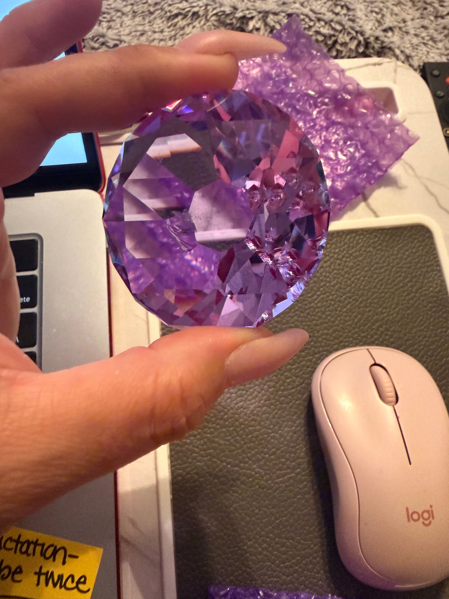 Large 3 inch holographic Monomer Dappen Dish with Diamond Lid