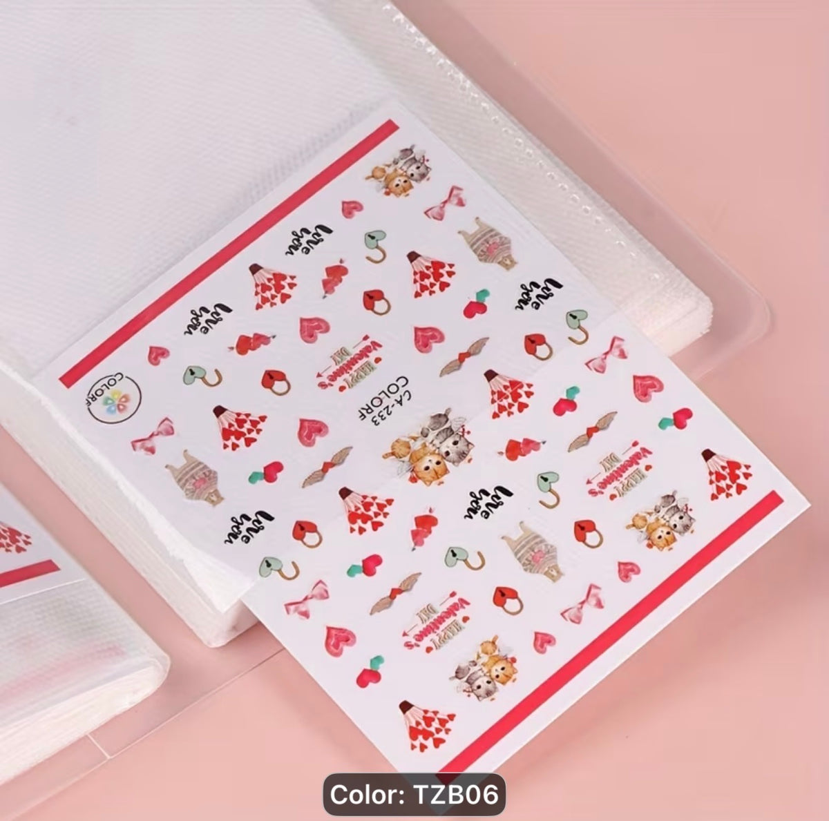 Nail Sticker Books to hold 50 sheets of nail art stickers or decals