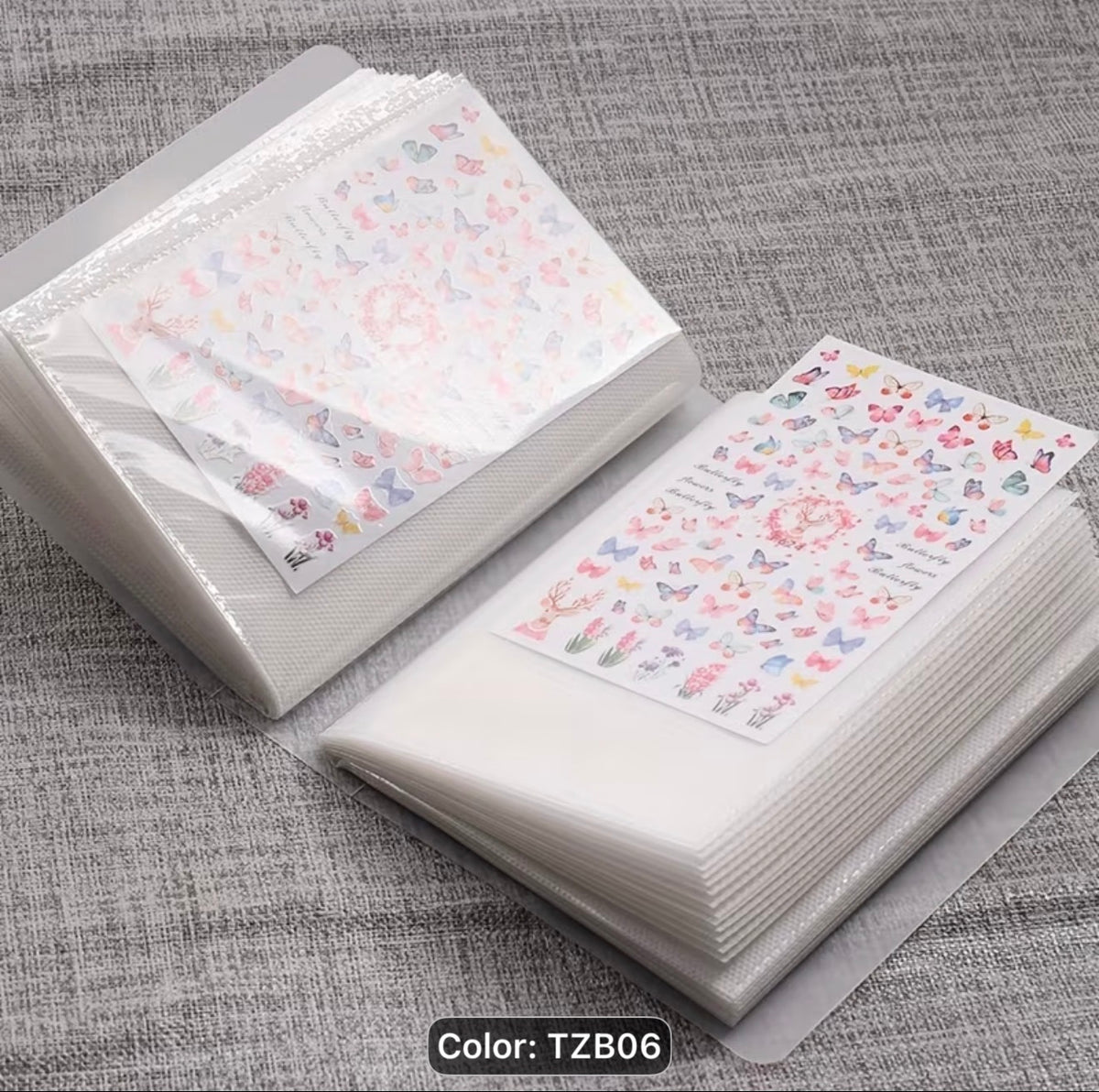 Nail Sticker Books to hold 50 sheets of nail art stickers or decals