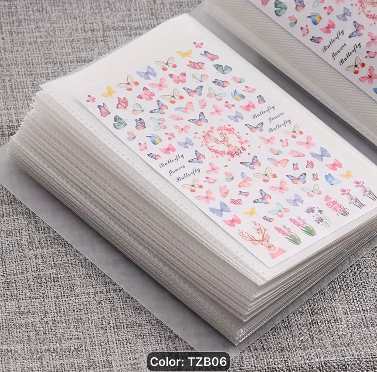 Nail Sticker Books to hold 50 sheets of nail art stickers or decals