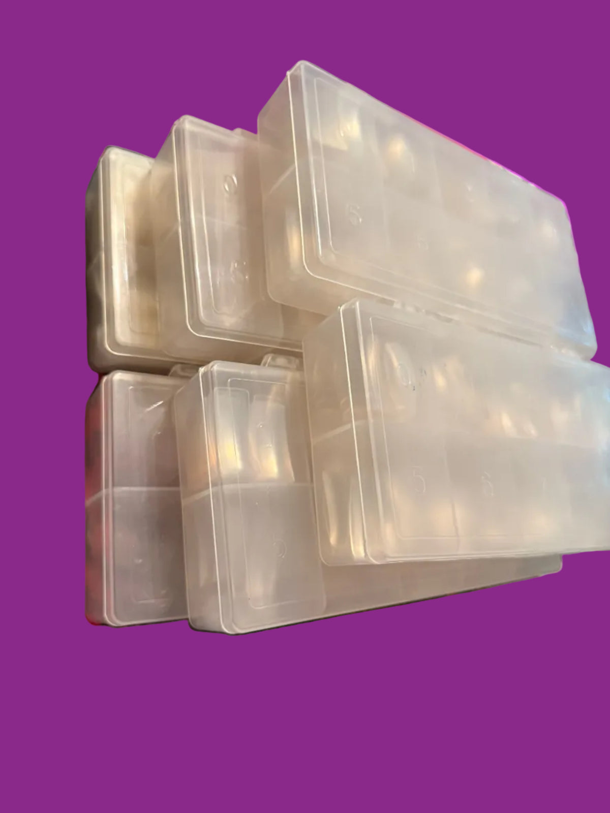 Set of 500 clear Natural Square Shaped Nail Tips (half cover)