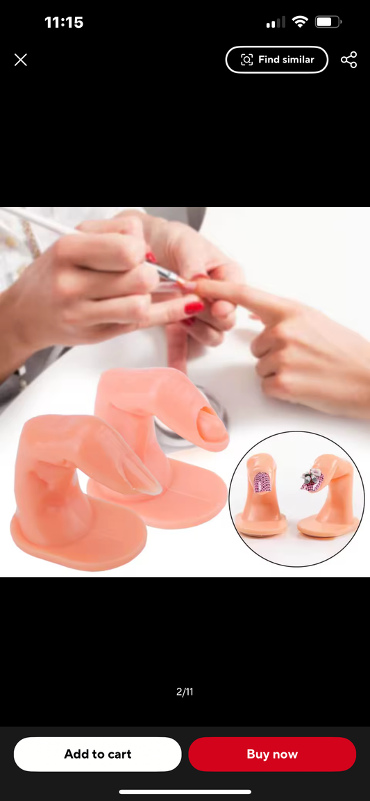 Practice finger with sticky side for easier practice. Comes with tips to apply.