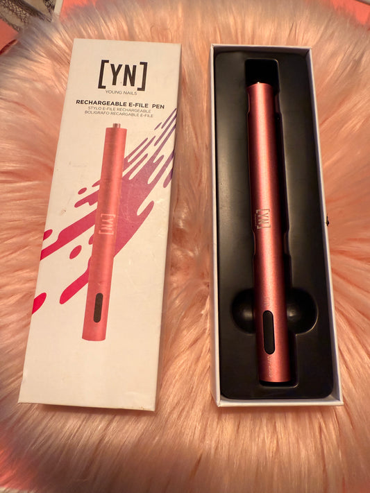 Young Nails Rechargeable E-File Pen in Rose Gold