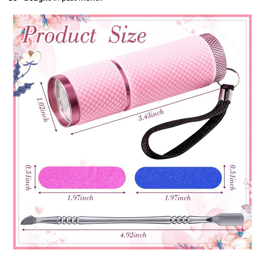 FLASHIE HANDHELD UV NAIL LAMP! 3 COLOR CHOICES!
