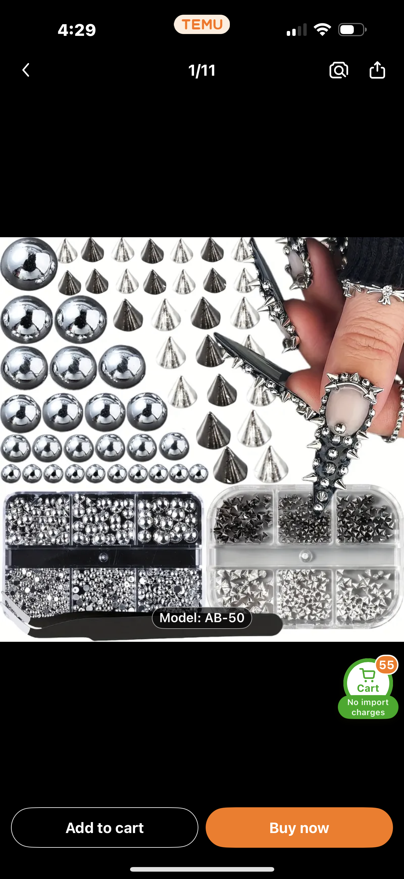 POINTY SPIKY STUDS FOR NAILS, CRAFTS, BLING, ETC!