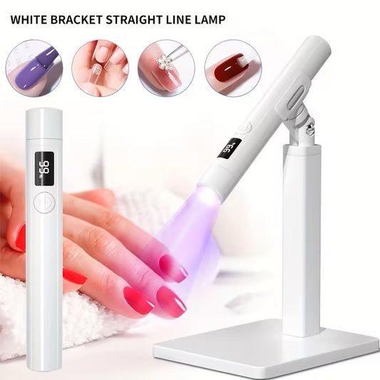 Detachable Nail Lamp with stand, making it cordless and perfect for on the go nail techs!