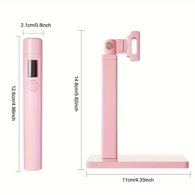 Detachable Nail Lamp with stand, making it cordless and perfect for on the go nail techs!