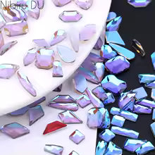 Holographic Color Changing Nail Crystals – Gems, Stars, Moons, Butterflies & More ✨