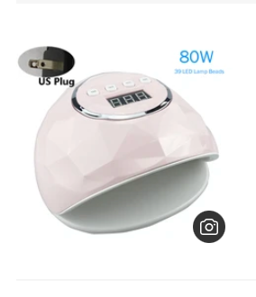 Holographic Diamond Inspired Nail Lamps in full size with removable bottom plate & 4 time settings & Motion Activator