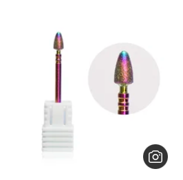 5 in 1 Nail Drill Bit Tapered Shape Straight Cut drill bit for Acrylic Nail Gel 3/3 Carbide Tungsten