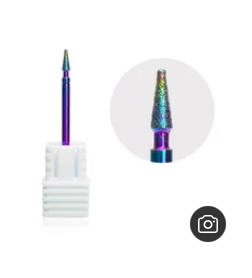 5 in 1 Nail Drill Bit Tapered Shape Straight Cut drill bit for Acrylic Nail Gel 3/3 Carbide Tungsten