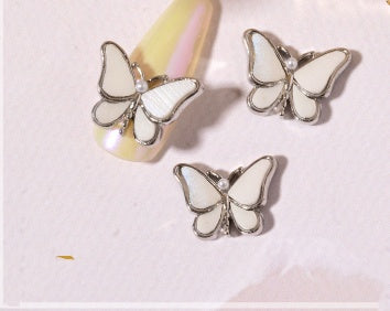 NAIL BUTTERFLY GEMS, NAIL DECOR, BLING, 6 PIECE SET!