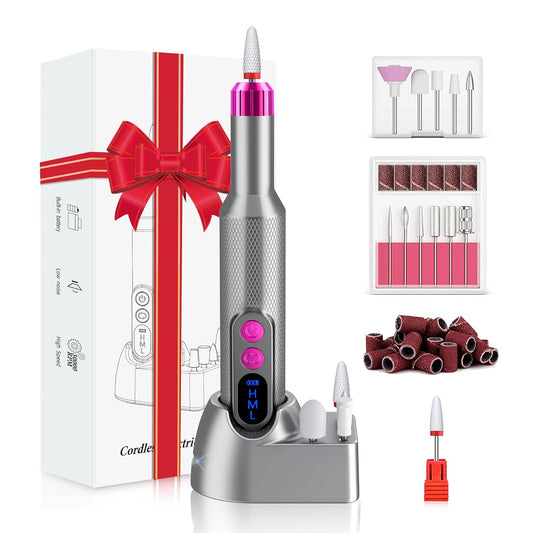 CANDYWHIP NAIL DRILL in PINK AND GREY~CORDLESS