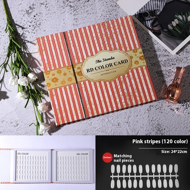 Nail Color Card Display Board Sample Style