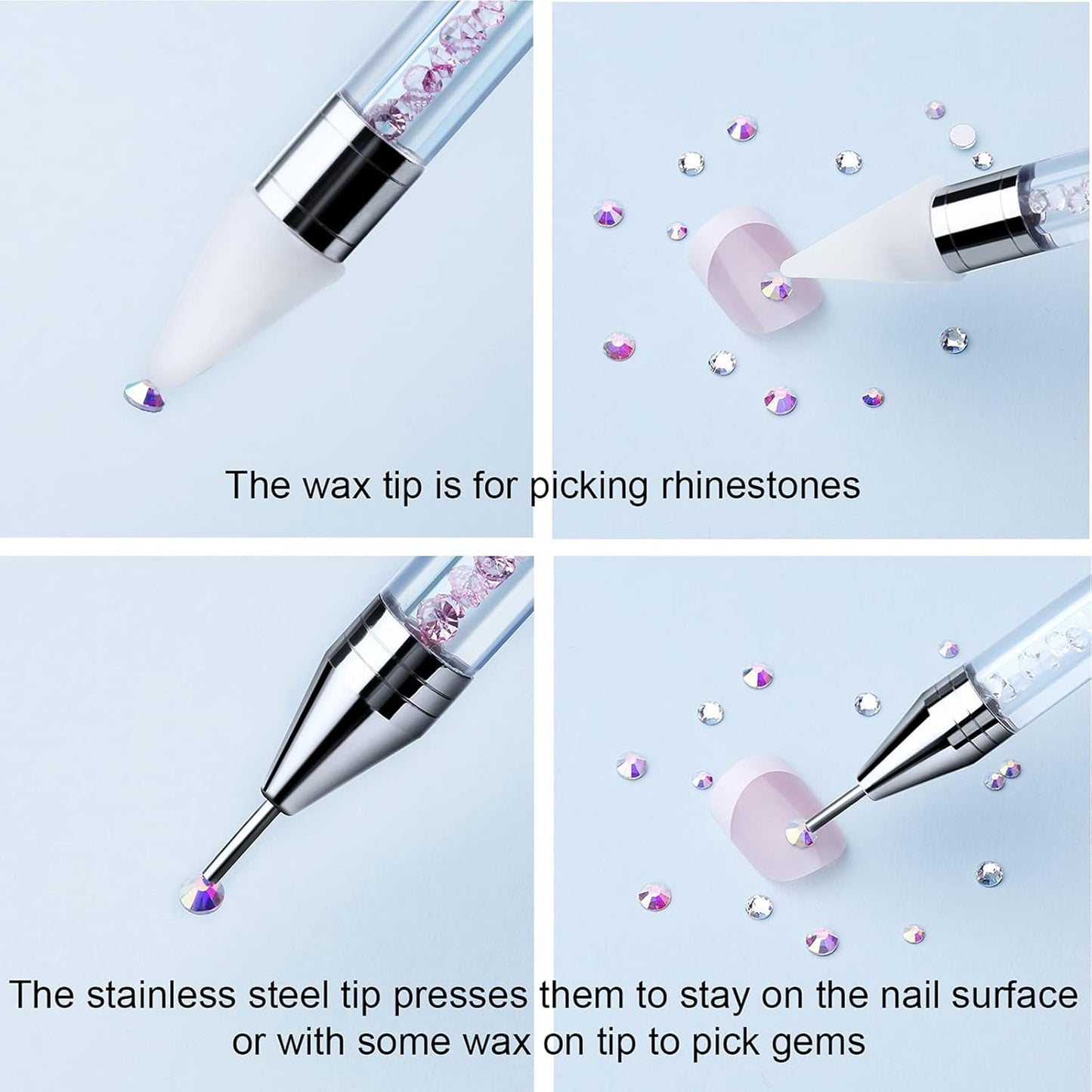 Rhinestone Picker (dual ended) in clear case