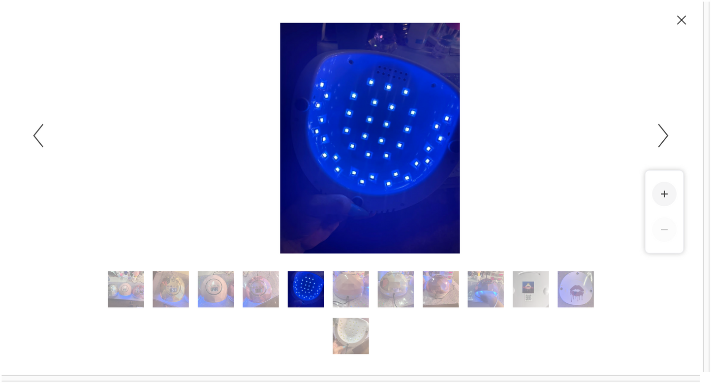 Holographic Diamond Inspired Nail Lamps in full size with removable bottom plate & 4 time settings & Motion Activator